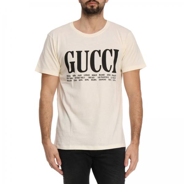 GUCCI: T-shirt men | T-Shirt Gucci Men White | T-Shirt Gucci 493117 ...