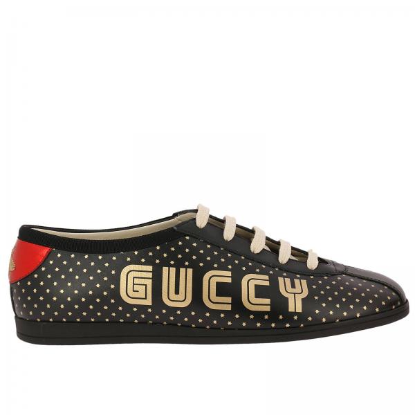 gucci mens trainers black