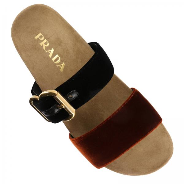 Metal E Maxi In Sandalo Con Bicolor Velluto Camoscio Basso Fibbia N8wmn0vO