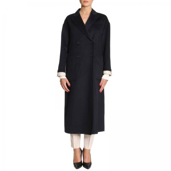 Prada Outlet: Coat women | Coat Prada Women Blue | Coat Prada P600H ...