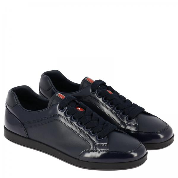 PRADA Shoes men Sneakers Prada Men Blue Sneakers Prada 4E3090 OY5