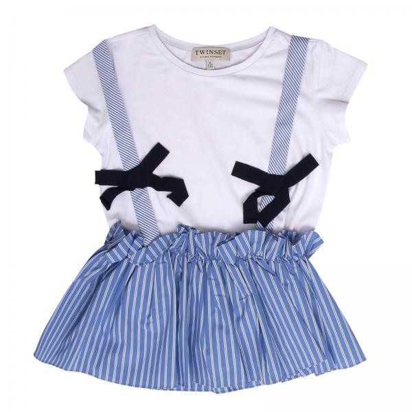 Twin Set Outlet: Dress kids | Dress Twin Set Kids Gnawed Blue | Dress ...