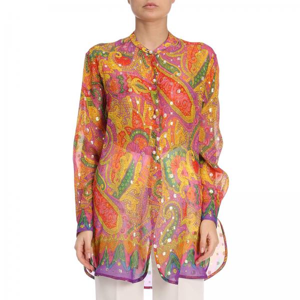 Etro Outlet: Shirt women | Shirt Etro Women Multicolor | Shirt Etro ...