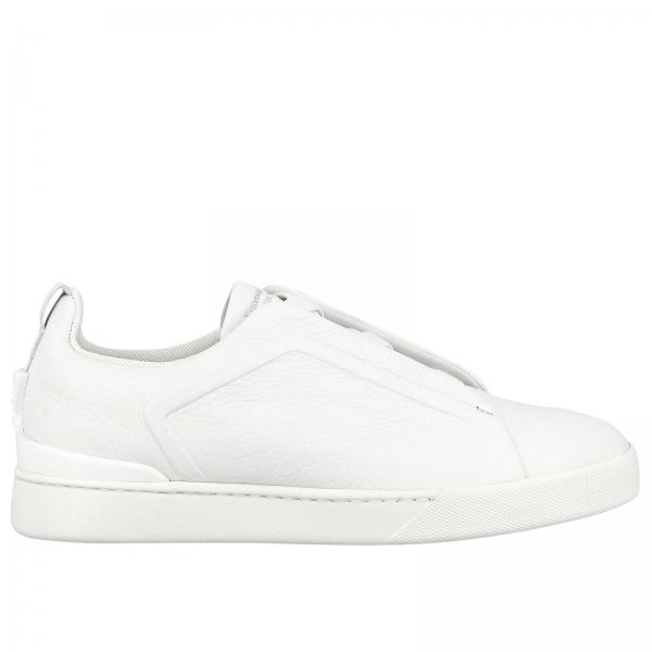 Ermenegildo Zegna Outlet: Shoes men - White | Sneakers Ermenegildo ...