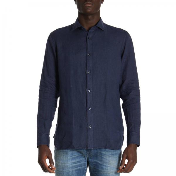 Z Zegna Outlet: Shirt men | Shirt Z Zegna Men Blue | Shirt Z Zegna ...