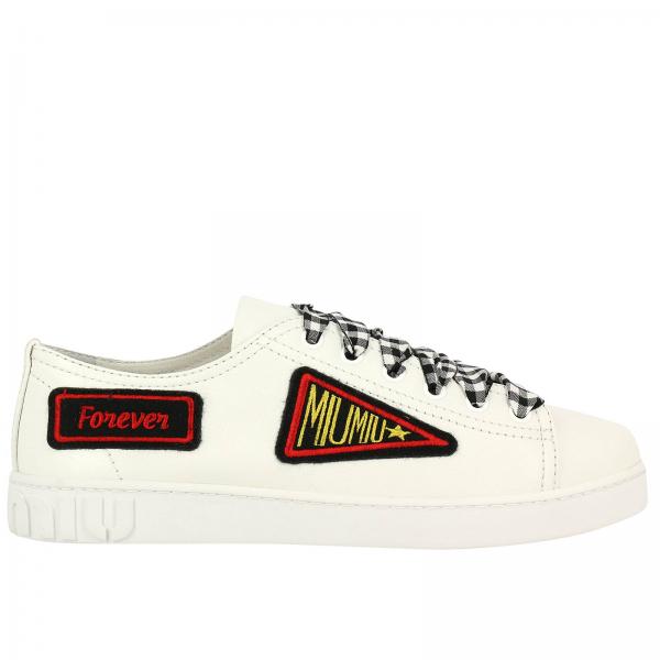 Miu Miu Outlet: Shoes women | Sneakers Miu Miu Women White | Sneakers ...