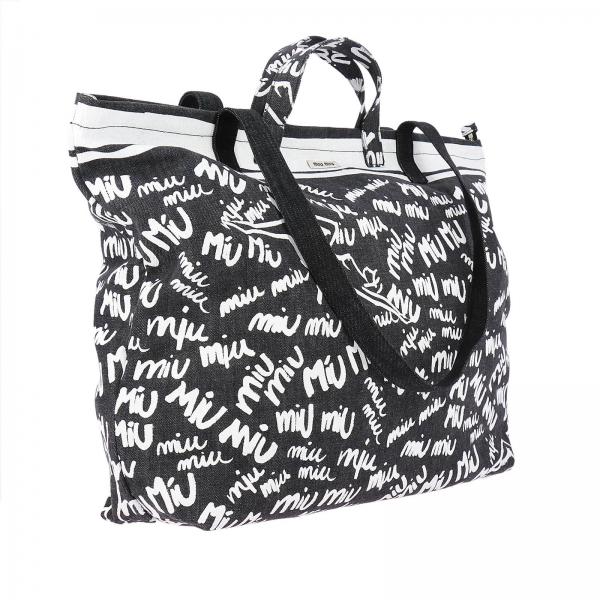 Doppi E MiuShopping A Manici Xl Stampa All Denim Borsa Con 2eu0 Over Donna 5bg108 Mano In nX8wPNk0O