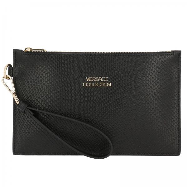 Versace Collection Outlet: Shoulder bag women - Black | Clutch Versace ...