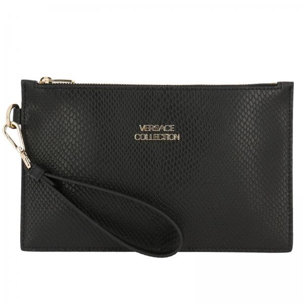 Versace Collection Outlet Shoulder bag women Black Clutch Versace
