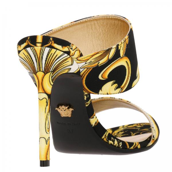 VERSACE: Shoes women - Black | Heeled Sandals Versace DSR626N DTEB1 ...