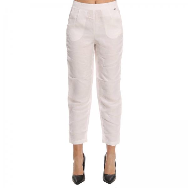 Armani Exchange Outlet: Pants women - White | Pants Armani Exchange ...