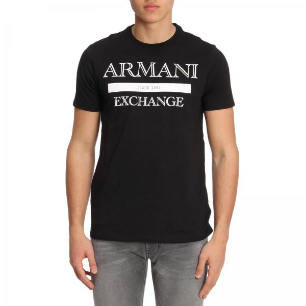 Armani Exchange Outlet: T-shirt men - Black | T-Shirt Armani Exchange ...