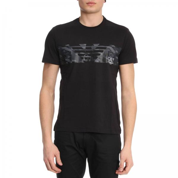 Ea7 Outlet: T-shirt men - Black | T-Shirt Ea7 3ZPT44 PJ30Z GIGLIO.COM