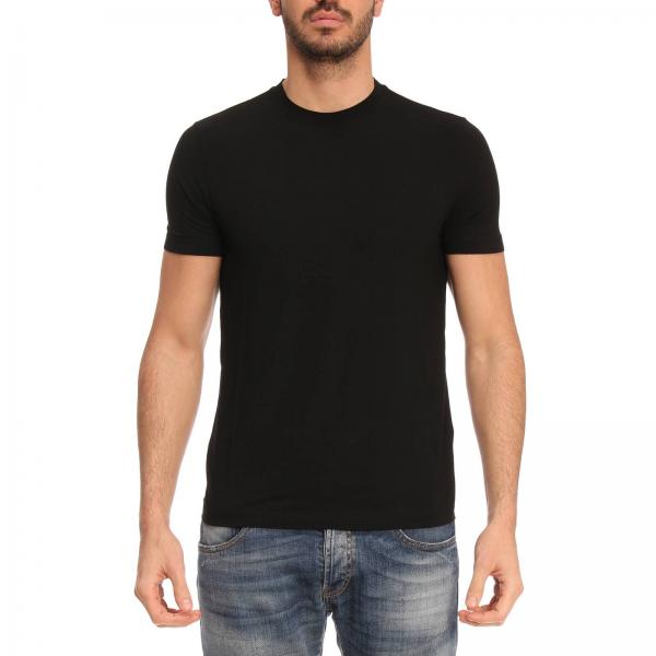 Giorgio Armani Outlet: T-shirt men - Black | T-Shirt Giorgio Armani ...