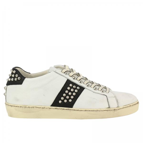 sneakers leather crown online