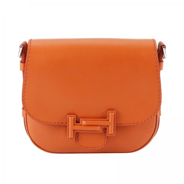 tod's orange leather bag