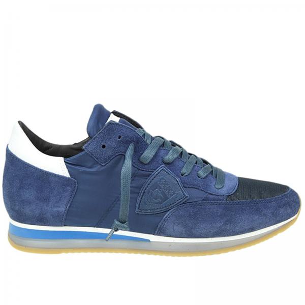 Philippe Model Outlet: Shoes men - Blue | Sneakers Philippe Model TRLU ...