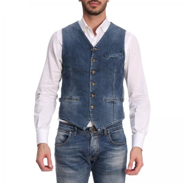 jeans with suit vest