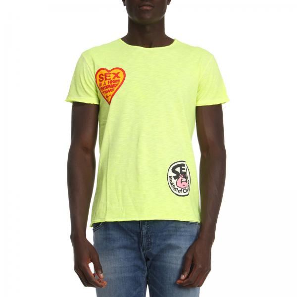 1921 Outlet T Shirt 05 06 In Puro Cotone Con Stampa Fluo Sex Giallo