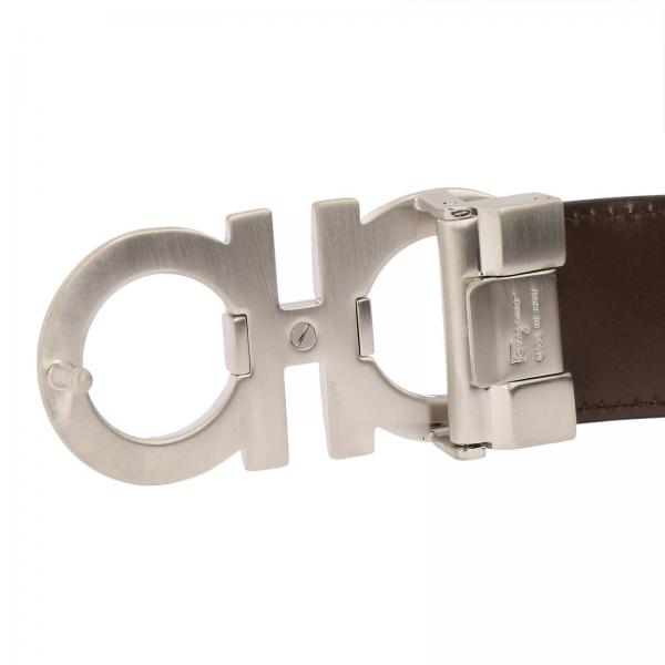 Ferragamo belt buckle in genuine brushed leather adjustable and ...