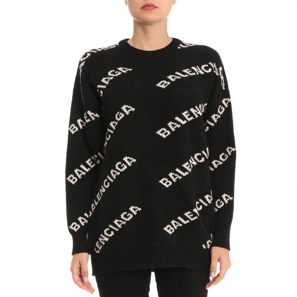 BALENCIAGA: Sweater women | Sweater Balenciaga Women Black | Sweater ...