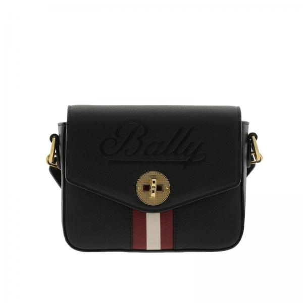 bally black shoulder bag