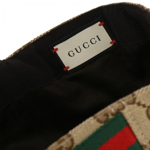 GUCCI: Cappello da baseball in canvas con monogramma GG Supreme Classic e  fasce Web - Beige | Cappello Gucci 200035 KQWBG GIGLIO.COM