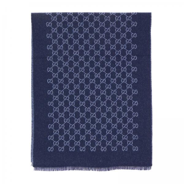 GUCCI: Scarf men | Scarf Gucci Men Blue | Scarf Gucci 391246 4G200 ...