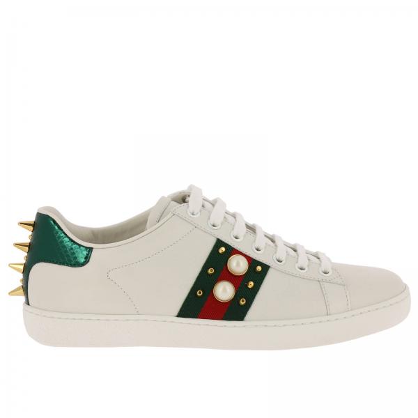 gucci pearl ace sneakers