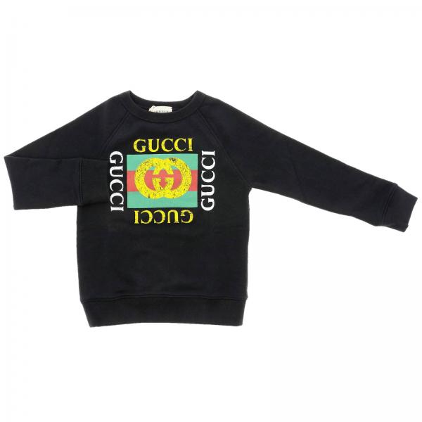 GUCCI: Sweater kids | Sweater Gucci Kids Black | Sweater Gucci 483878 ...