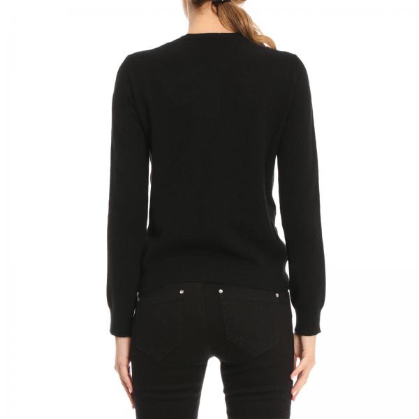 Cashmere Maxi Girocollo A Logo Vergine Maglia In Vltn Lana E Con Pura Rj5L4A3