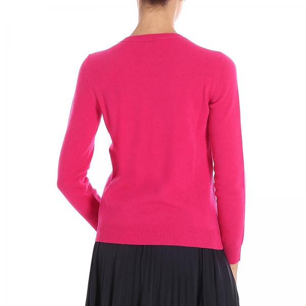 Cashmere Maxi Girocollo A Logo Vergine Maglia In Vltn Lana E Con Pura Rj5L4A3
