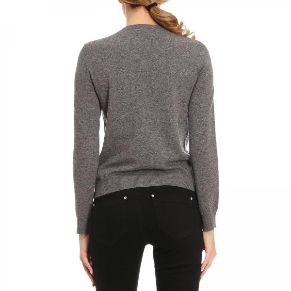 Cashmere Maxi Girocollo A Logo Vergine Maglia In Vltn Lana E Con Pura Rj5L4A3