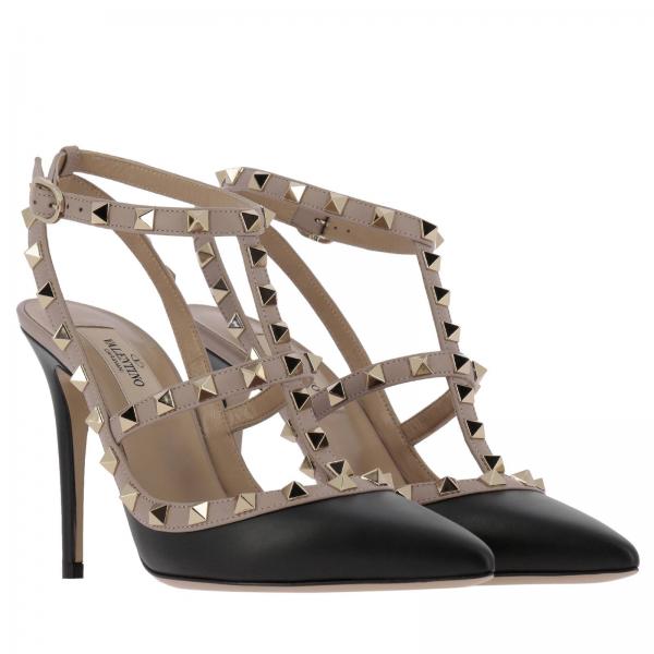 Con Pelle Ankle Rockstud Metalliche Liscia Strap In Borchie vN8Pmwyn0O