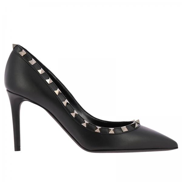 In Décolleté Pelle Rockstud Con Borchie Metalliche Liscia wkuXZTOPi