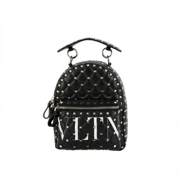 VALENTINO GARAVANI: Valentino Rockstud Spike small backpack in quilted ...