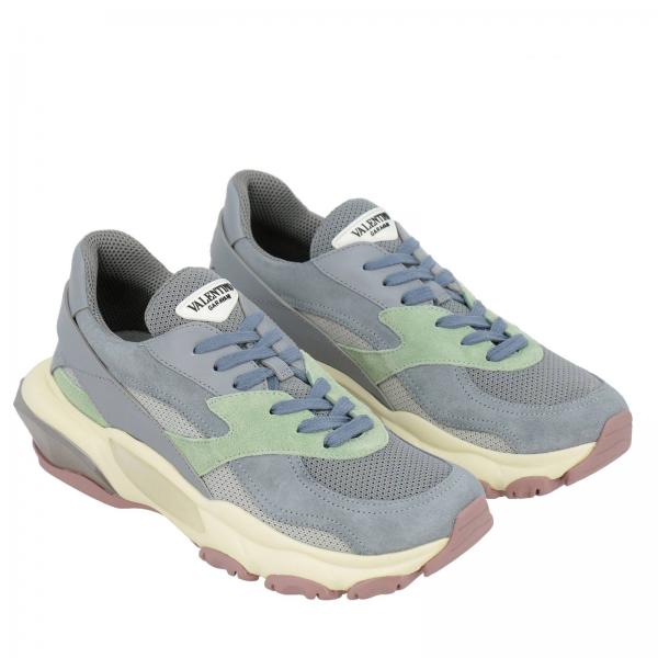 Traforato Sneakers Tecnico Camoscio Pelle Bounce Tessuto In Bicolor E mNw8n0