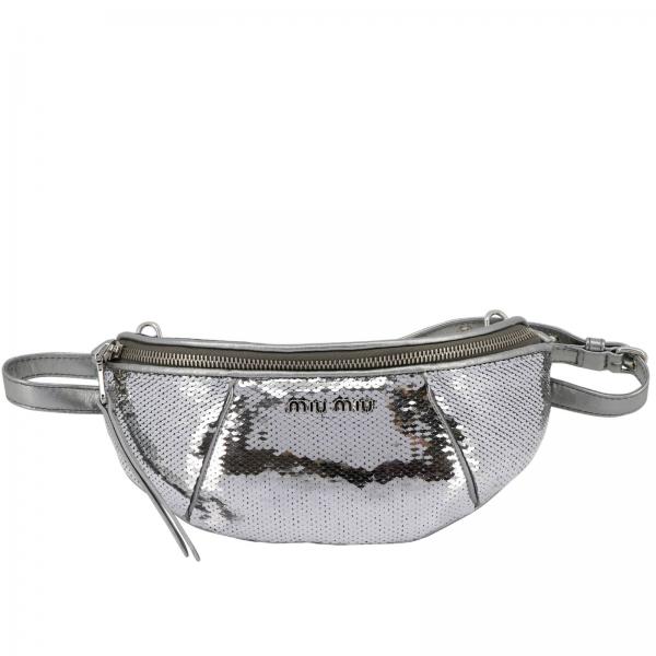 MIU MIU Shoulder bag women Belt Bag Miu Miu Women Silver Belt Bag