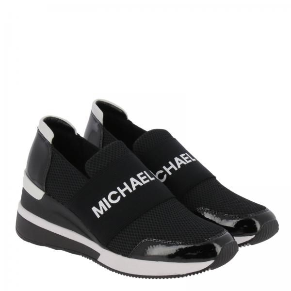 Michael Kors Outlet: Shoes women Michael - Black | Sneakers Michael ...