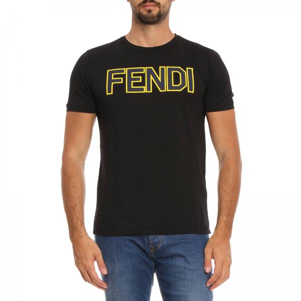 FENDI: T-shirt men - Black | T-Shirt Fendi FY0894 A4PS GIGLIO.COM