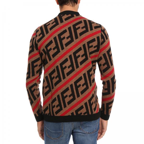 FENDI: Sweater men | Sweater Fendi Men Beige | Sweater Fendi FZZ416 ...
