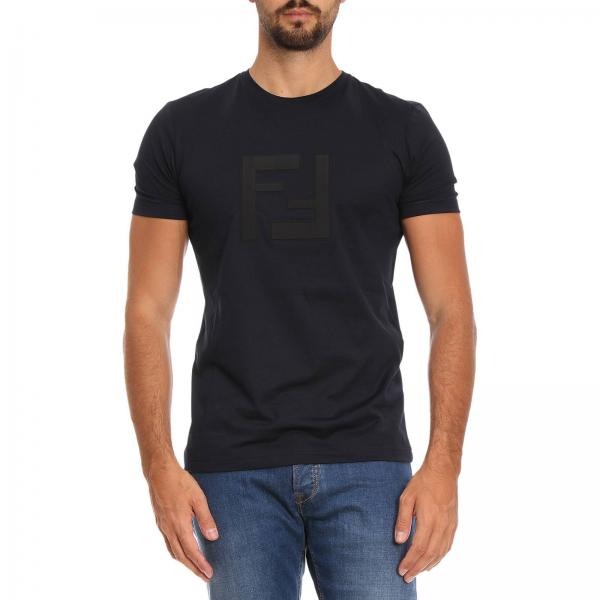 FENDI: T-shirt men - Blue | T-Shirt Fendi FAF532 A54P GIGLIO.COM