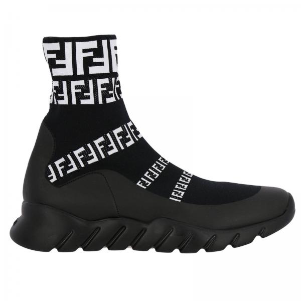 FENDI: Shoes men - Black | Sneakers Fendi 7E1163 A3XH GIGLIO.COM