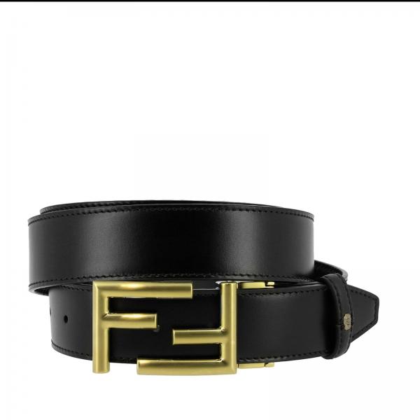 FENDI: Belt men - Black | Belt Fendi 7C0344 70J GIGLIO.COM