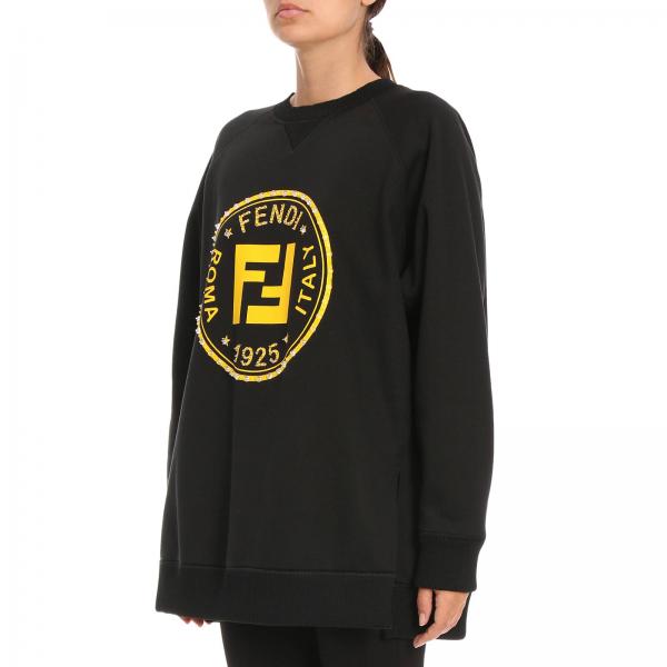 FENDI Jumper women Sweatshirt Fendi Women Black Sweatshirt Fendi