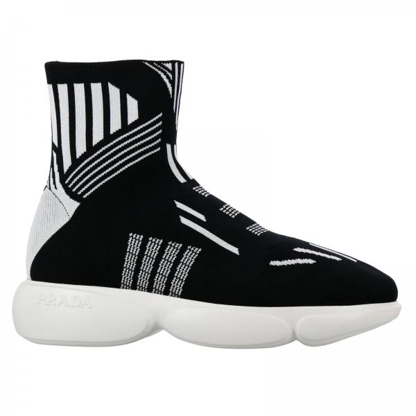 Abnormaal Minnaar censuur Prada Outlet: Shoes women - Black | Prada sneakers 1T015L 3KK7 online on  GIGLIO.COM