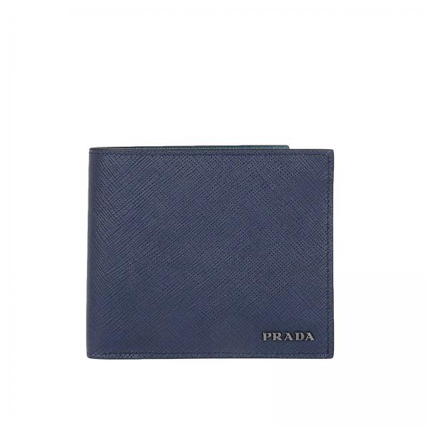 PRADA: Wallet men | Wallet Prada Men Blue | Wallet Prada 2MO513 C5S ...