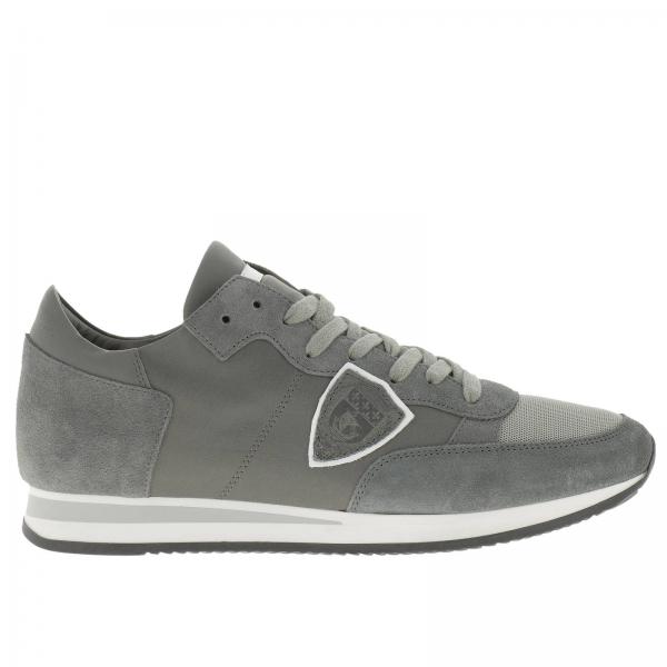 Philippe Model Outlet: Shoes men | Sneakers Philippe Model Men Grey ...