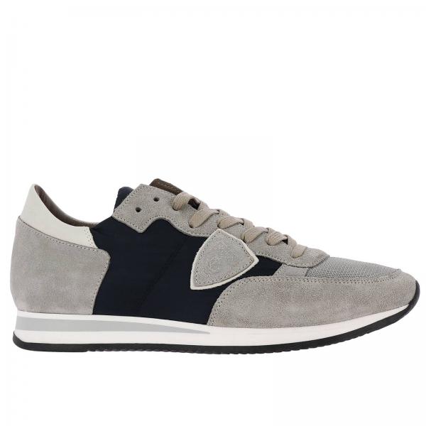 Philippe Model Outlet: sneakers for man - Grey | Philippe Model ...