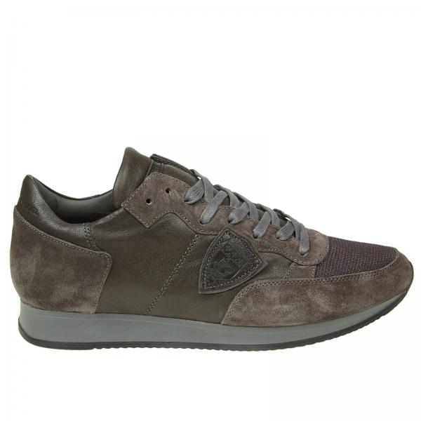 Philippe Model Outlet: sneakers for man - Charcoal | Philippe Model ...